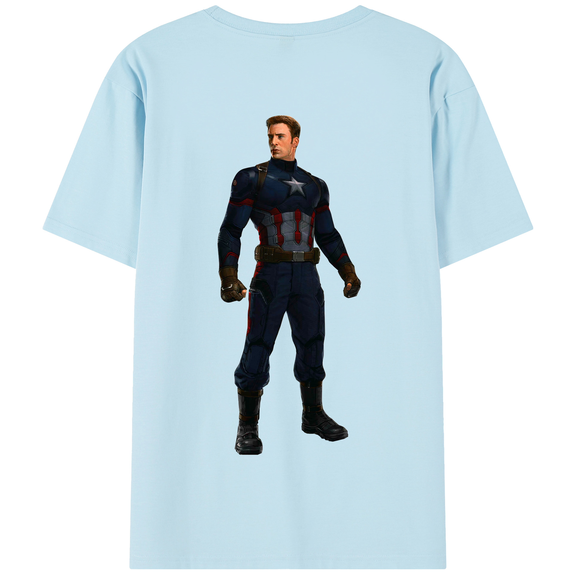（画像用） アベンジャーズ The Avengers 綿100％半袖Tシャツ（背面プリント）